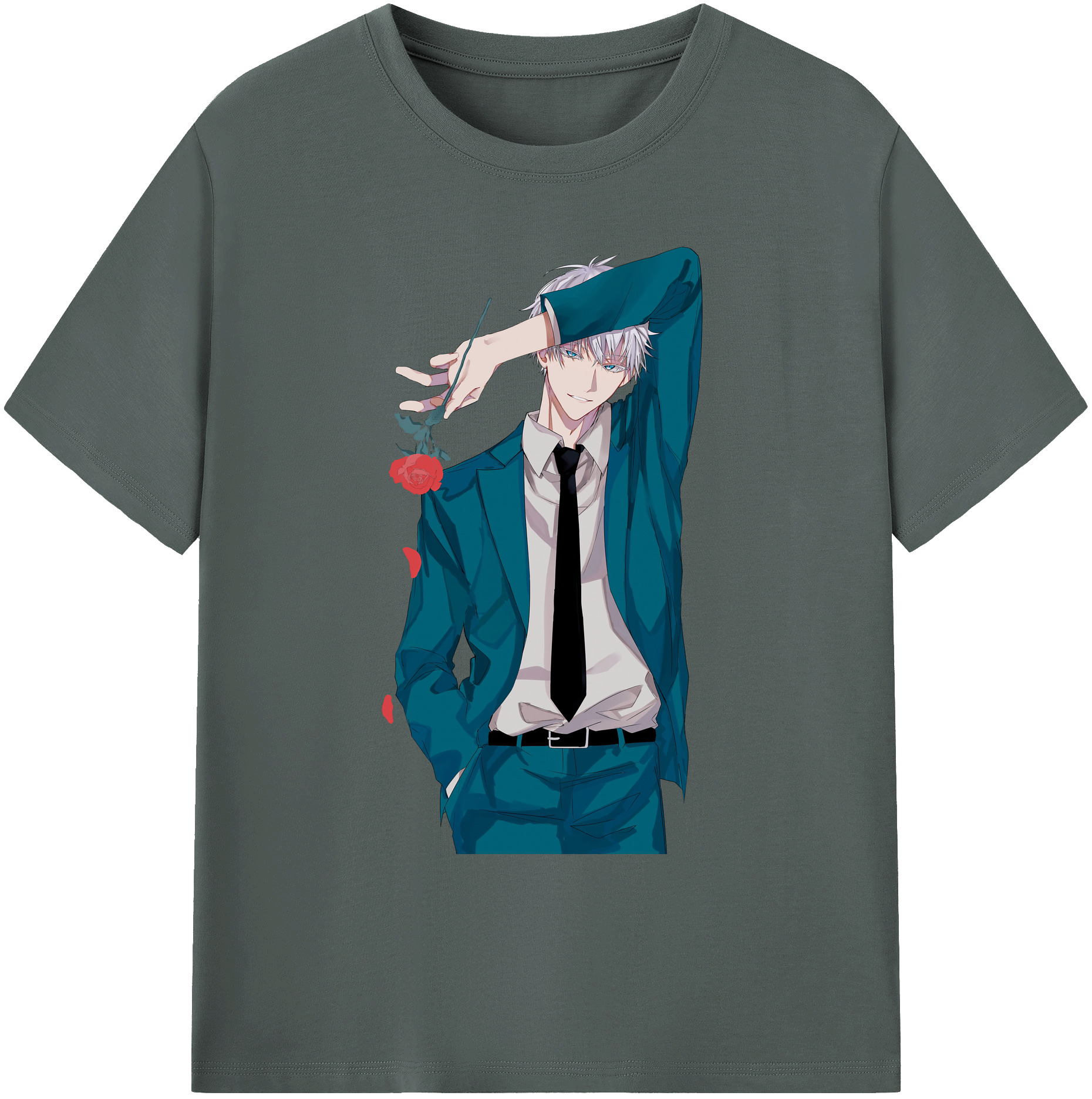 （画像用） 呪術廻戦 Jujutsu Kaisen 綿100％ メンズ半袖Tシャツ｜肌触りやわらか＆通気性
